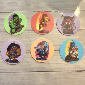 Marvel Ornament Decorations 6PCS (SKU: 99MI)